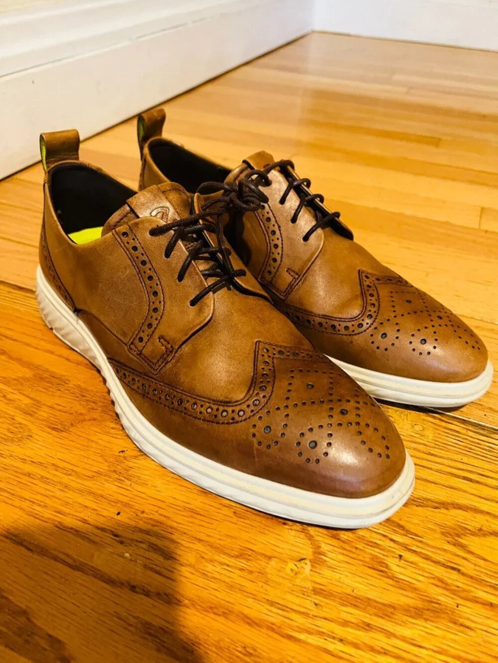 ECCO ECCO ST.1 Hybrid Lite Wingtip Oxford Men's 43 US 9 Comfort Dress Shoes